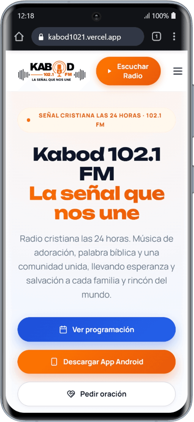 Kabod 102.1 FM responsive
