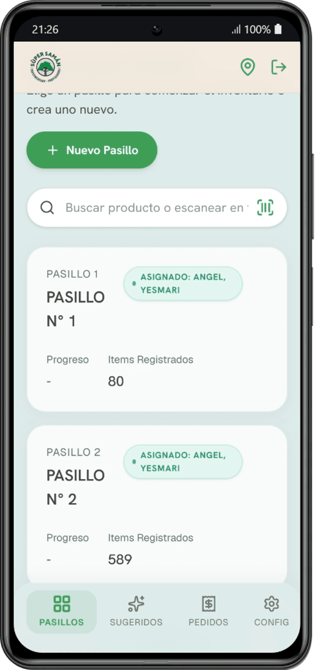 Super Samán App responsive